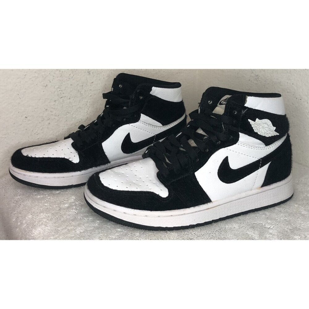 Nike Air Jordan 1 Retro High OG Twist/Panda Black White Women's Size US 7 Shoes